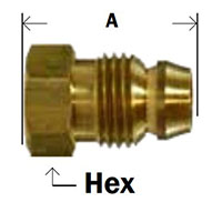 Double Compression Break-Away Nut diagram